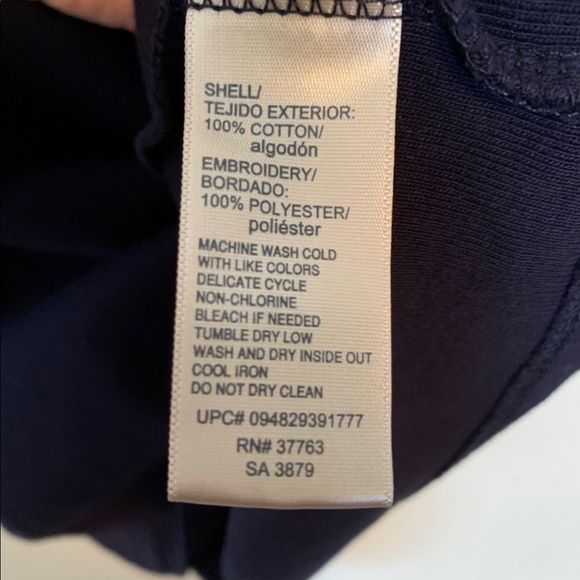 Rafaella Top Navy Blue White Lace Plus Size XXL - Picture 4 of 5